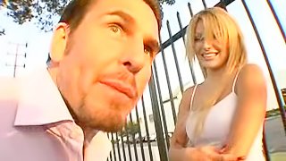 T. T. Boy shows excited small-titted blonde Alexia his boner