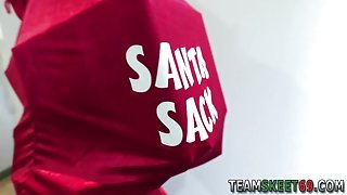 Teen ho creampied santa