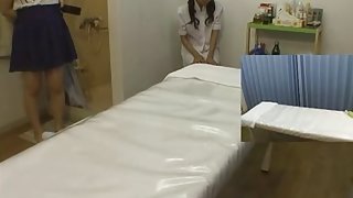 Sexy massage video with hot brunette who is masturbated