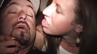 College sex party with threeway copulation