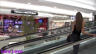 I'm giving blowjob in a mall in my homemade facial vid