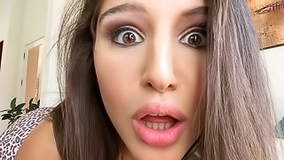 Abella Danger is extremely gluttonous sucking a cum gun