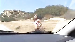 Hot Chick Gets A Ride